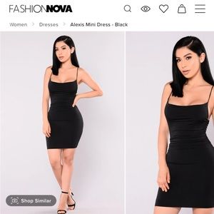 Fashion Nova Black Mini Dress